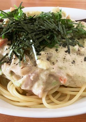 アボカドタラマヨクリーミーパスタ-レシピのメイン写真