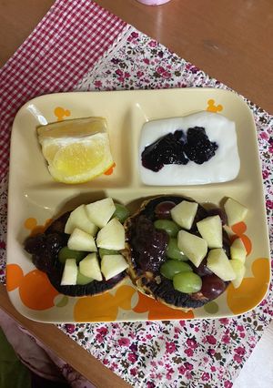 簡単フルーツ抹茶パンケーキ^_^-レシピのメイン写真