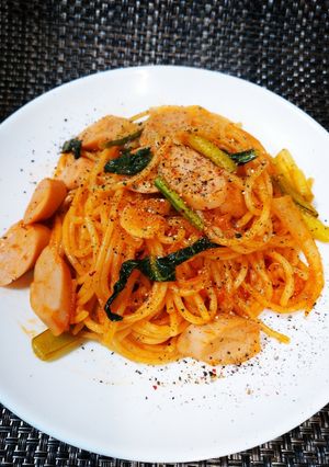 栄養満点、満たされナポリタン-レシピのメイン写真