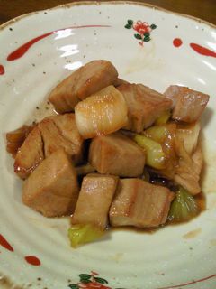 *まぐろとねぎの照り焼き風*-レシピのメイン写真