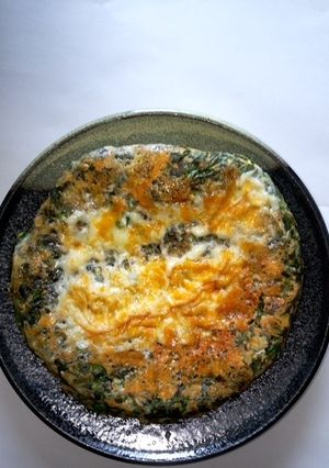 米粉活用　ニラと山芋の米粉焼き-レシピのメイン写真