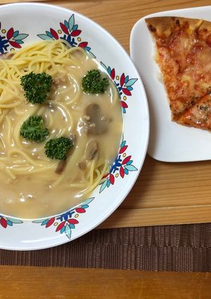 マッシュルームとサーモンのクリームパスタ-レシピのメイン写真