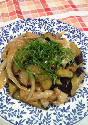 ＊シソ香る♪なすと豚バラの砂糖醤油炒め＊-レシピのメイン写真