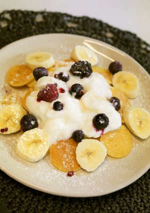 朝食に米粉でパンケーキシリアル-レシピのメイン写真