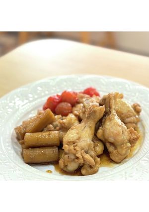 鶏肉とごぼうピクルスのさっぱり煮-レシピのメイン写真