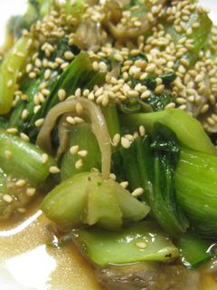 ♪青梗菜と舞茸のにんにく生姜醤油炒め♪-レシピのメイン写真