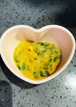 小松菜入りさつま芋ポタージュ　離乳食冷凍-レシピのメイン写真