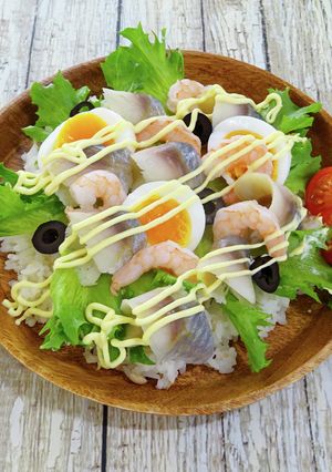 ツナ＆レモンごはんのサラダちらし-レシピのメイン写真