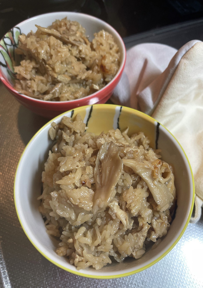 舞茸と油揚げの炊き込みごはん-レシピのメイン写真