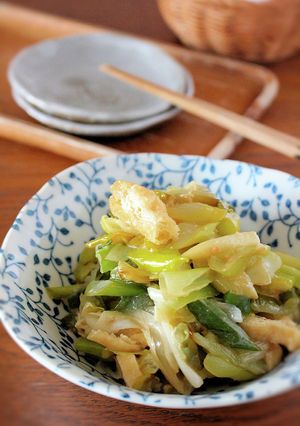 素材一品！白ねぎの味噌レモン炒め-レシピのメイン写真