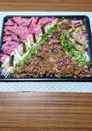ヨウサマの減塩おやじのお花見ご飯-レシピのメイン写真