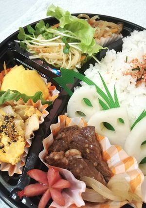 レンコンで仕切る♪ワザあり弁当-レシピのメイン写真