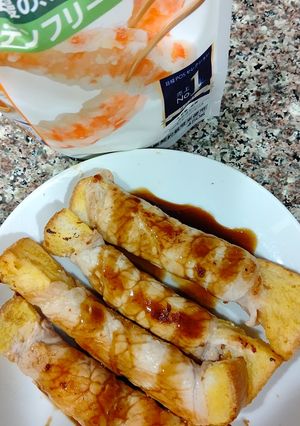 米粉で接着！豚バラ卵パン！-レシピのメイン写真