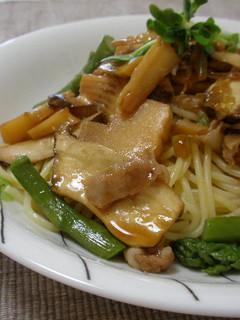 主食~エリンギと筍の中華風パスタ-レシピのメイン写真