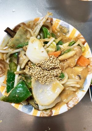 レンジ簡単きな粉ルーローハン味甘酢酢豚-レシピのメイン写真