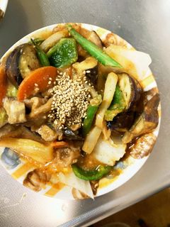 簡単きな粉和風チリ味豚こま大根青椒肉絲風-レシピのメイン写真