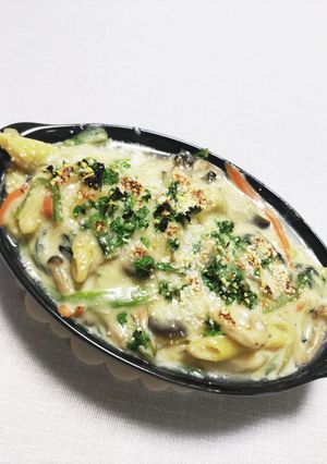 牡蠣のオイル漬けと米粉で☆牡蠣グラタン-レシピのメイン写真