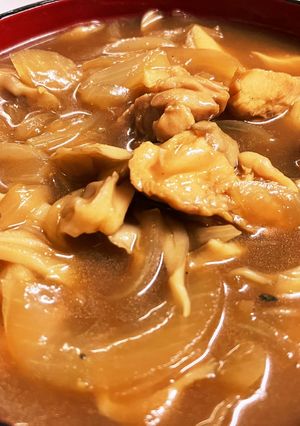 めんつゆでカレーうどん一人前-レシピのメイン写真
