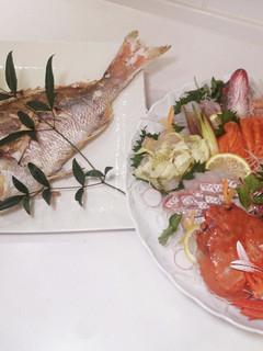 真鯛一尾食べ尽くし 塩焼き 刺身 鍋-レシピのメイン写真
