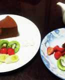 どっしり、チョコレートシフォンケーキ
