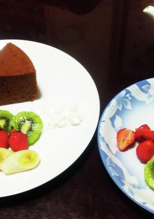 どっしり、チョコレートシフォンケーキ-レシピのメイン写真