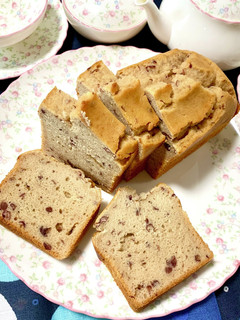 甘酒と小豆の♪米粉パウンドケーキ-レシピのメイン写真