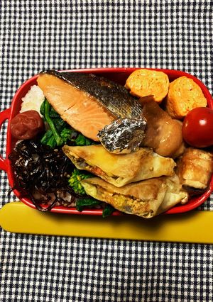 3/25よっちゃんおかずたっぷり弁当-レシピのメイン写真