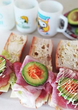 アボカドハムのホットサンド-レシピのメイン写真