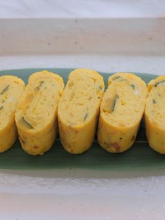 煮物をリメイク かぼちゃの卵焼き-レシピのメイン写真