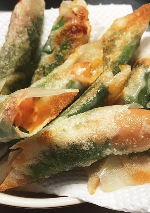 餃子の皮で♪ウインナー×チーズ×大葉巻き-レシピのメイン写真