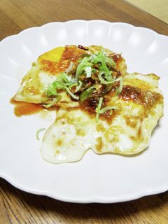 目玉焼きの甘酢炒め-レシピのメイン写真