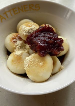 ☆米粉活用☆米粉と豆腐の黒蜜きなこ団子-レシピのメイン写真