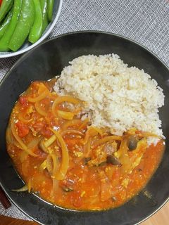手間なし!塩麹のトマト鯖缶カレー-レシピのメイン写真