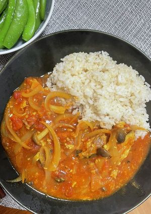 手間なし！塩麹のトマト鯖缶カレー-レシピのメイン写真