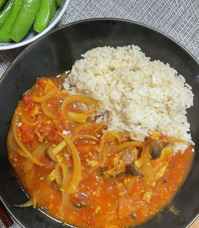 手間なし！塩麹のトマト鯖缶カレー-レシピのメイン写真