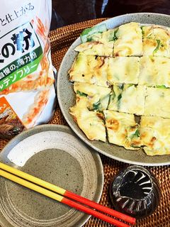 米粉で作る♪ネギとちくわのチヂミ-レシピのメイン写真