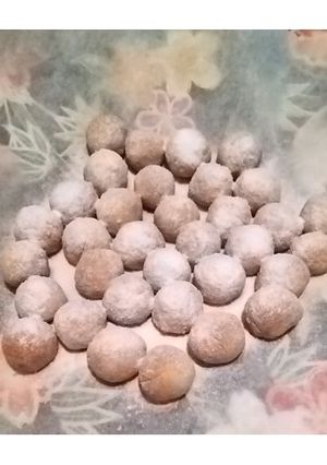 米粉でつくるスノーボールクッキー-レシピのメイン写真