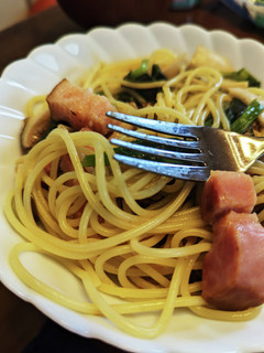 だしがらの和風きのこパスタ-レシピのメイン写真