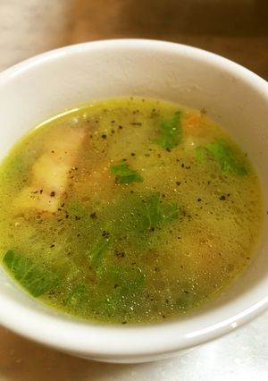セロリとベーコンのスープ-レシピのメイン写真