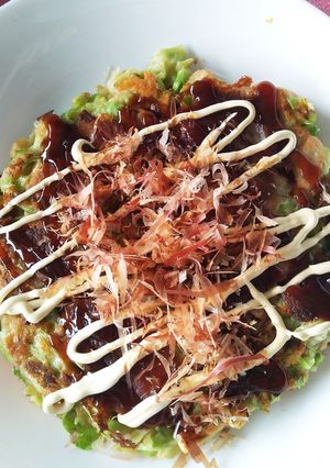 米粉活用、もちカリお好み焼き-レシピのメイン写真