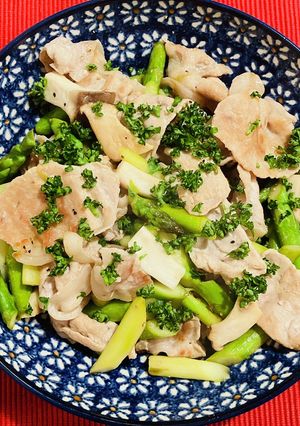 豚肉とアスパラガスの塩レモン炒め-レシピのメイン写真