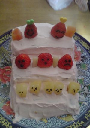 ひな祭り　ひな壇ケーキ-レシピのメイン写真
