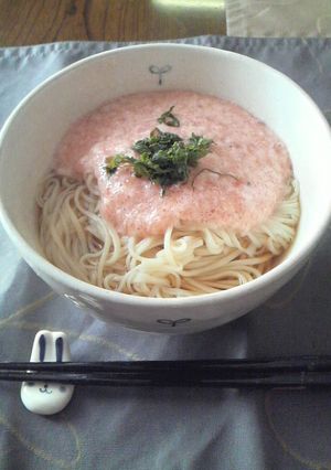 たらこトロロそうめん-レシピのメイン写真