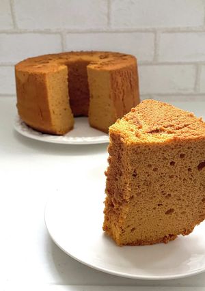 米粉のカラメルシフォンケーキ♡-レシピのメイン写真