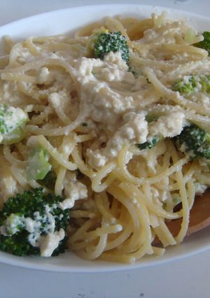 豆腐でカルボナーラ風パスタ☆・”　●）-レシピのメイン写真