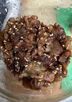 我が家の豚コマカリカリしょうが焼き-レシピのメイン写真