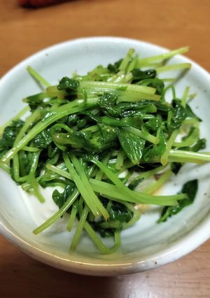 冷や奴と豆苗ナムル-レシピのメイン写真