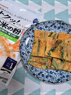 米粉で簡単!ニラと干しえびのチヂミ-レシピのメイン写真