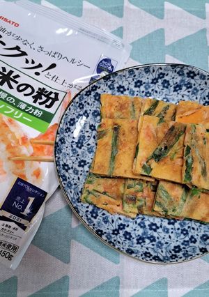 米粉で簡単！ニラと干しえびのチヂミ-レシピのメイン写真