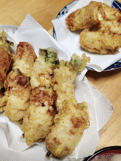 豚肉巻き天ぷら二種(菜花、チーズ)-レシピのメイン写真